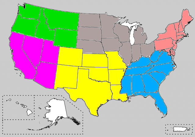 Usa Map Unlabeled